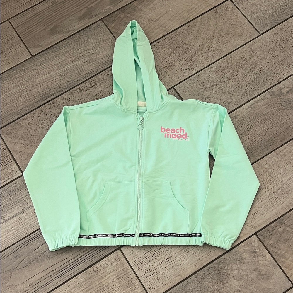 Mint Green Kids Hoodie & Skirt Set